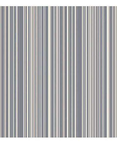 Papel de parede listrado cinza e creme