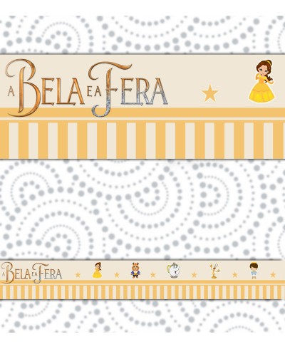 Border A Bela e a Fera Listras