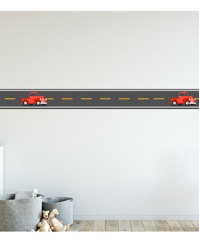 Border Caminhão Vermelho