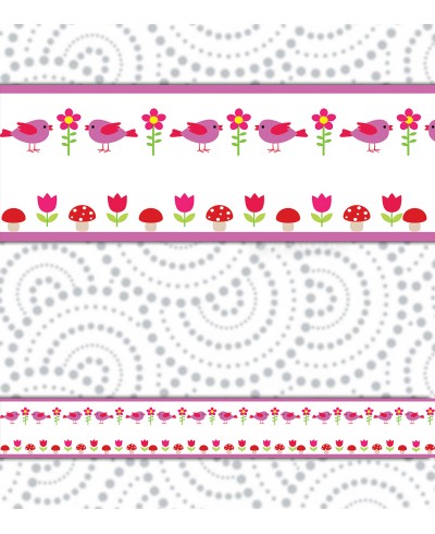 Border Passarinhos e Flores