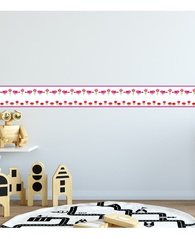 Border Passarinhos e Flores