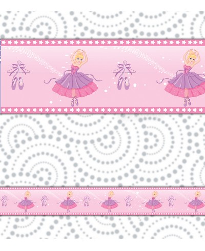 Border Faixa Bailarina Rosa