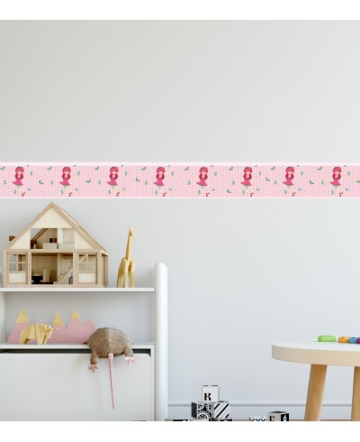 Faixa Decorativa Teen com Bolinhas e Detalhas em Branco