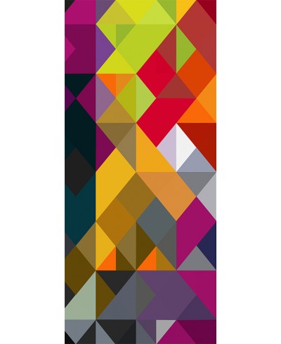 Adesivo de Porta Abstrato Modernidade