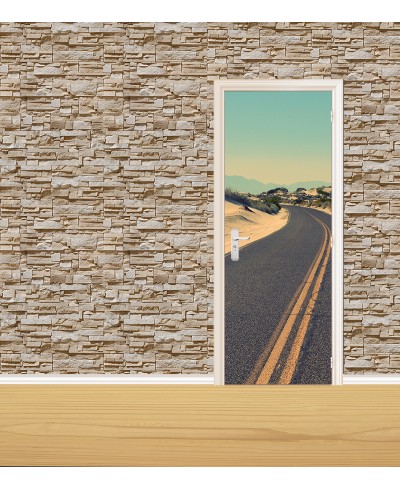 Adesivo de Porta Estrada No Deserto