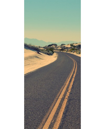 Adesivo de Porta Estrada No Deserto