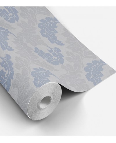 Papel de Parede Madrid em Tons de Cinza e Azul