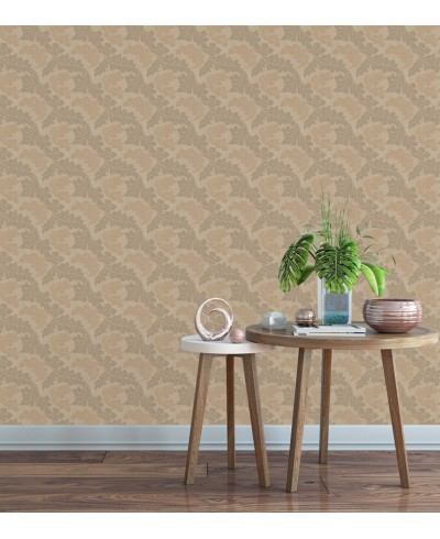 Papel de Parede Madrid em Tons de Castanho, Bege e Nude
