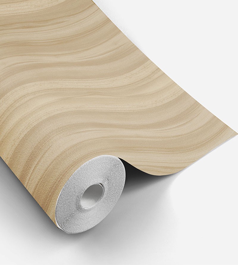 Papel de Parede Madeira Rústica em Tons de Bege