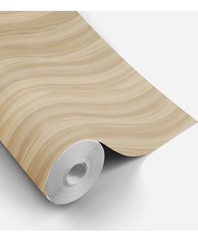 Papel de Parede Madeira Rústica em Tons de Bege