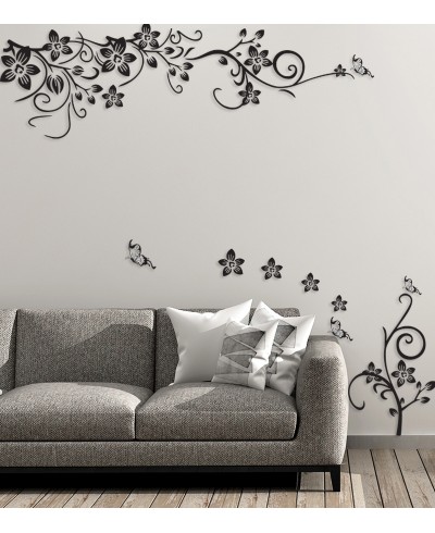 Adesivo Galho, Flores e Borboletas