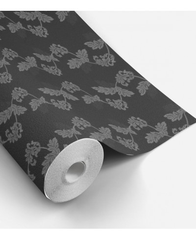 Papel de Parede Madrid em Tons de Cinza e Detalhes em Flores