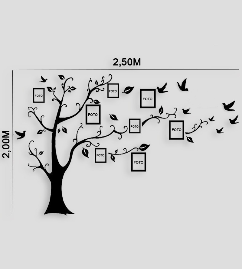 Adesivo Árvore Familiar Gigante
