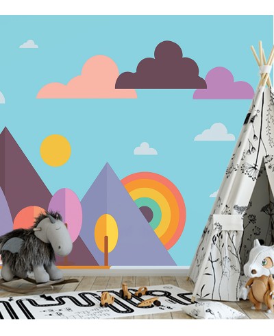 Papel de Parede Foto Mural Paisagem Infantil