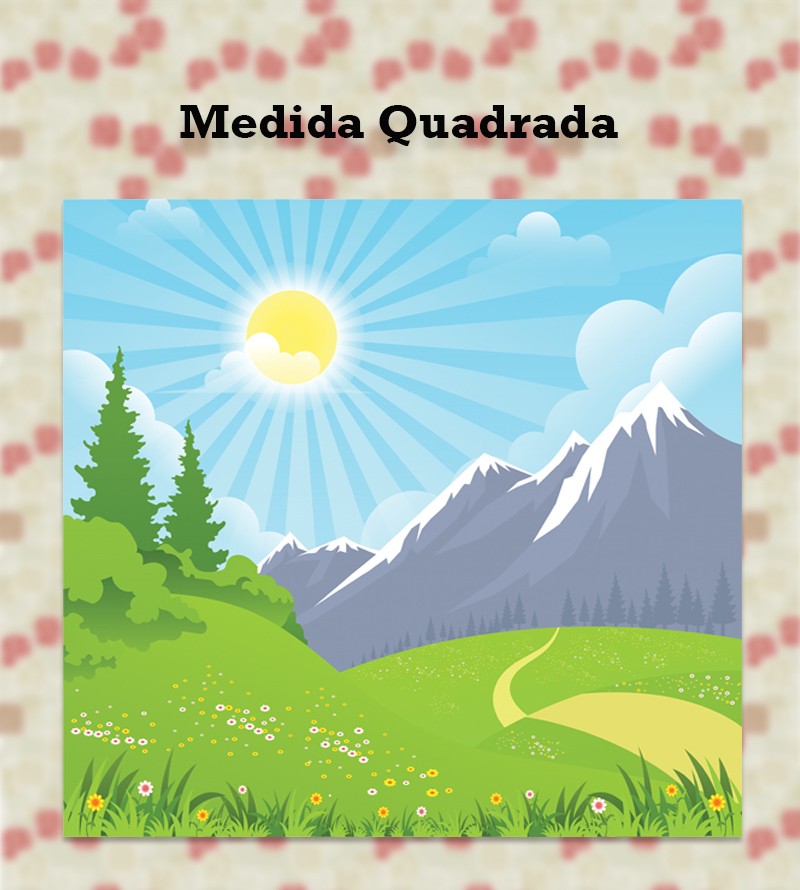 Painel Fotomural Paisagem Campo Montanhas