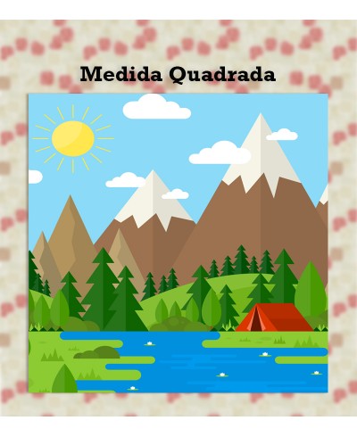 Papel de Parede Fotomural Paisagem Acampamento