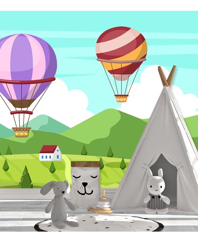 Papel de Parede Fotomural Paisagem Balões