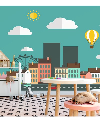 Papel de Parede Fotomural Cidade Parque