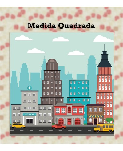 Papel de Parede Fotomural Cidade Cute