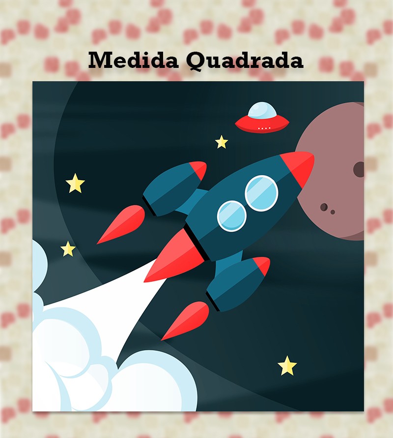 Papel de Parede Fotomural Foguete Espacial