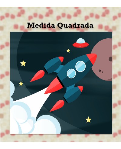 Papel de Parede Fotomural Foguete Espacial