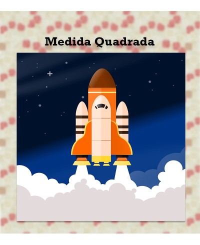 Papel de Parede Fotomural Infantil Foguetinho