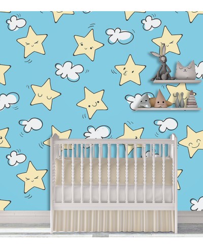 Papel de Parede Fotomural Estrelinhas