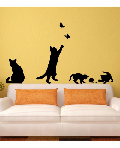 Adesivo Gatinhos Brincando