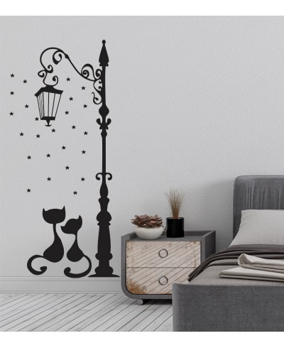 Adesivo Poste Amor Gatinhos