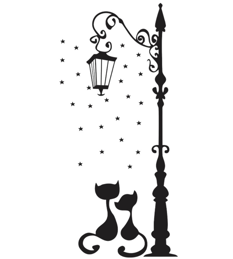 Adesivo Poste Amor Gatinhos