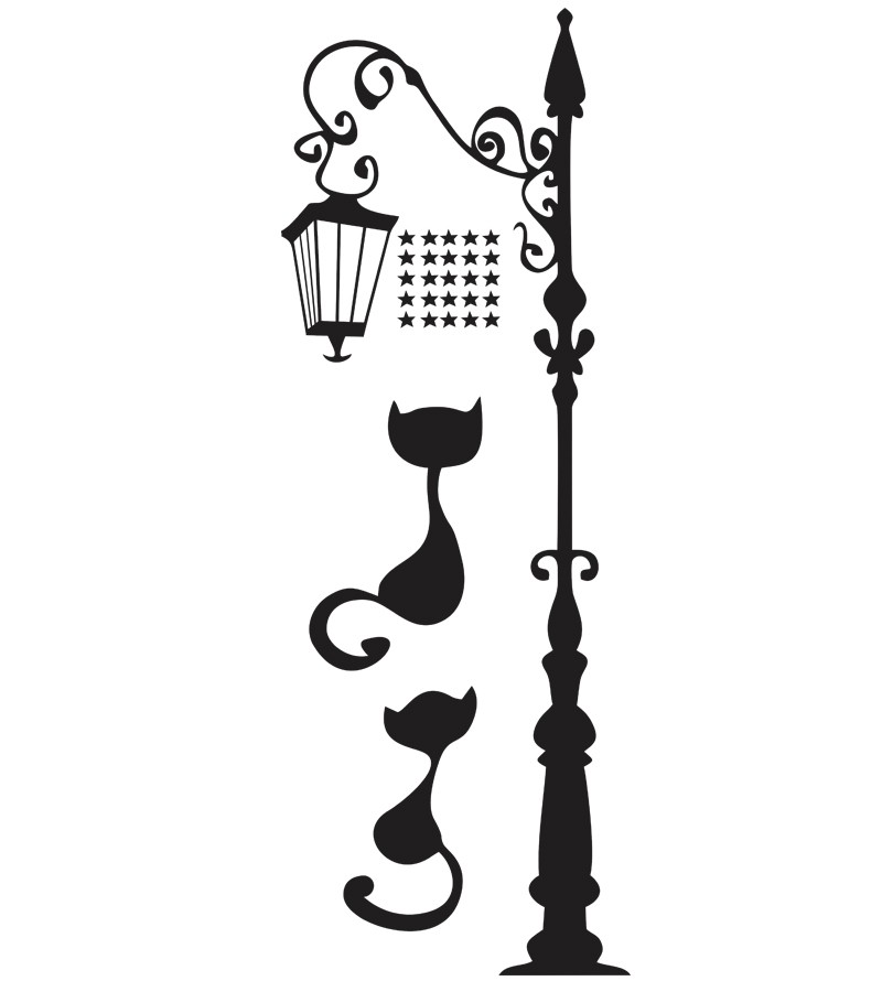 Adesivo Poste Amor Gatinhos