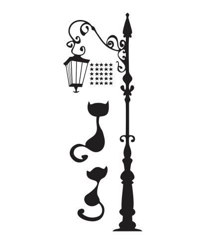 Adesivo Poste Amor Gatinhos