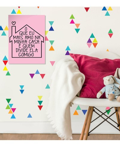 Pôster Frase O Que Mais Amo Em Minha Casa