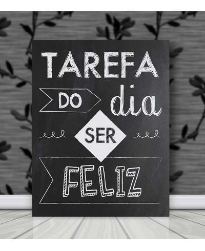 Quadro decorativo Tarefa do dia ser feliz