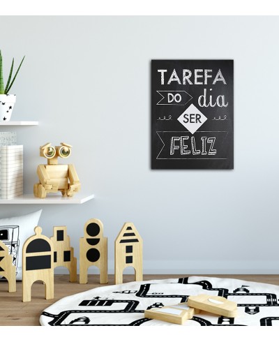 Quadro decorativo Tarefa do dia ser feliz