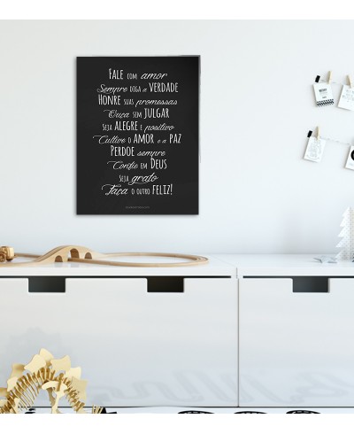 Poster decorativo Fale Com Amor